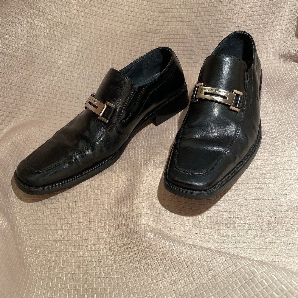 Pierre Cardin men black shoes size 8.5